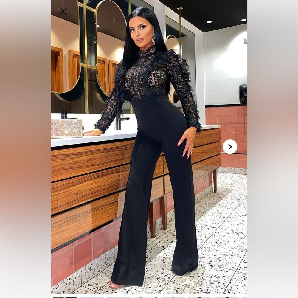 NWT - Fashion Nova In My Shadow Jumpsuit - Black - Size 3X